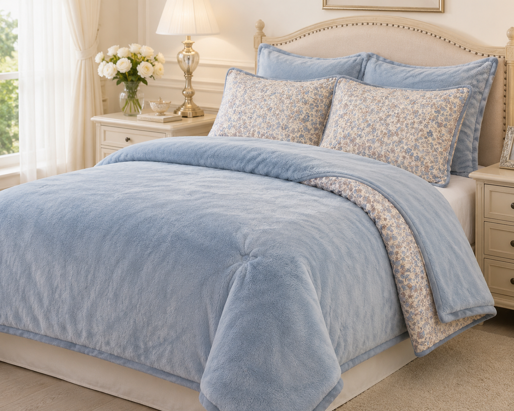 Bluebell Reversible Microfiber Comforter, 2-in-1 Bedding