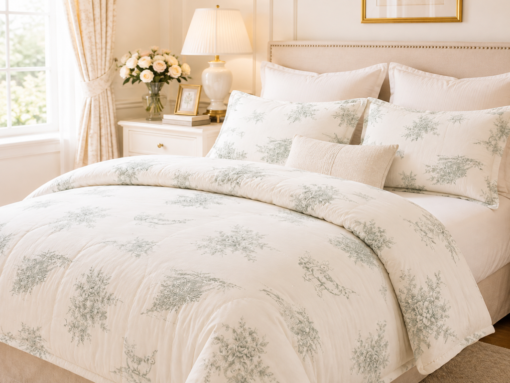 Willow Garden Leaf Pattern Modal Comforter