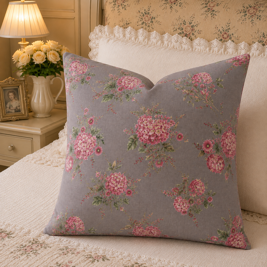 Artisan Garden Canvas Throw Pillow Cover(4 Colors)