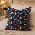 Bluebell Garden Canvas Throw Pillow Cover