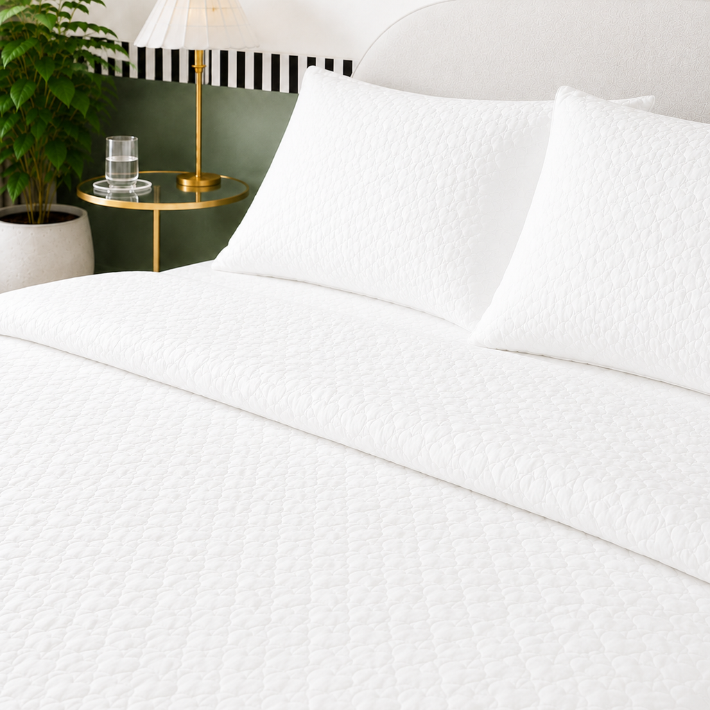 Heart Cloud Quilted Mattress Pad (2 Colors)