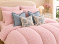 Rosy Cloud Plush Microfiber Comforter