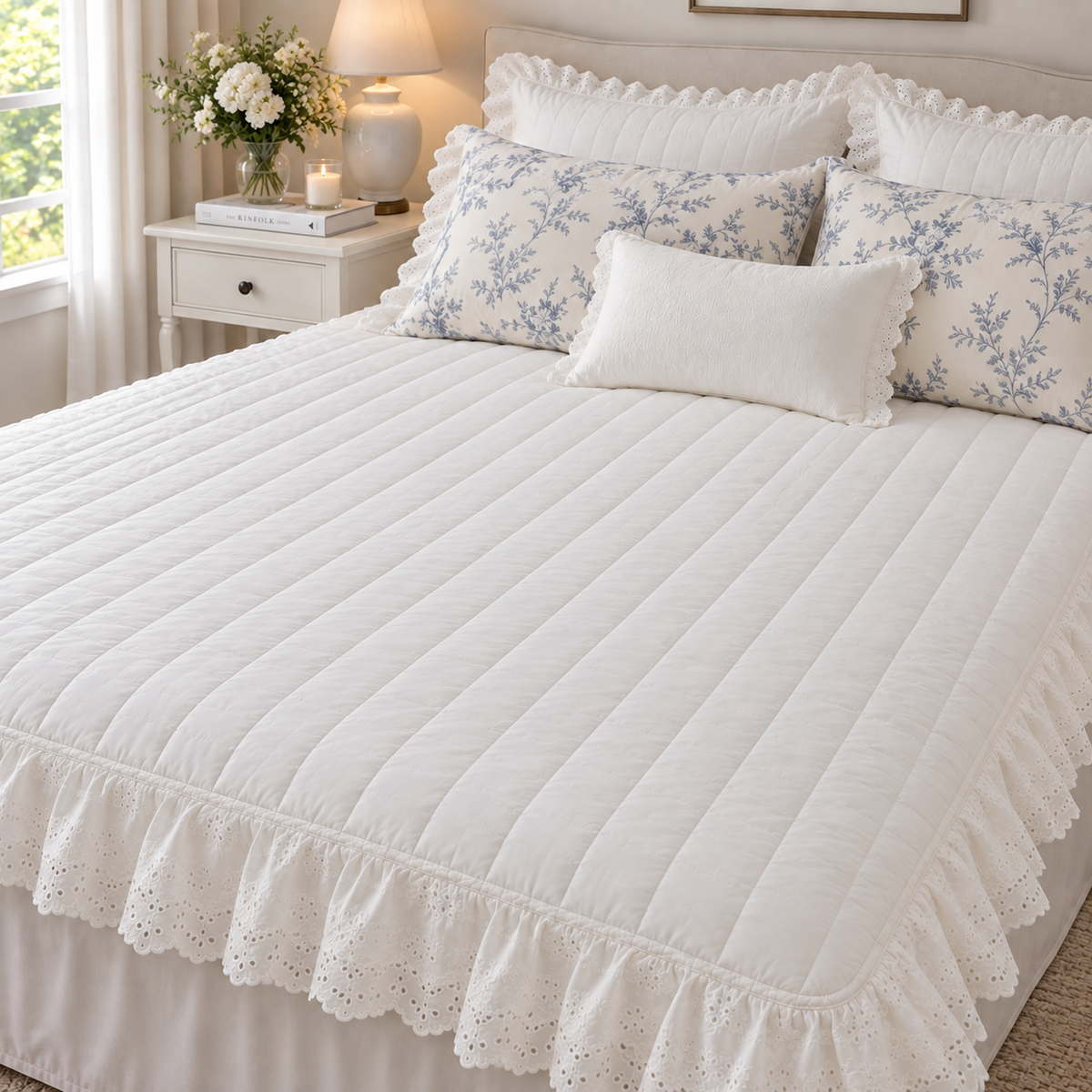 Heirloom Lace Quilted Mattress Pad