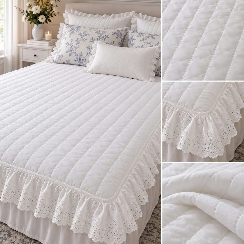 Heirloom Lace Quilted Mattress Pad