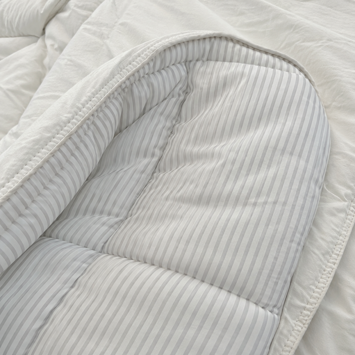 Serene Stripe Cotton Modal Reversible Comforter